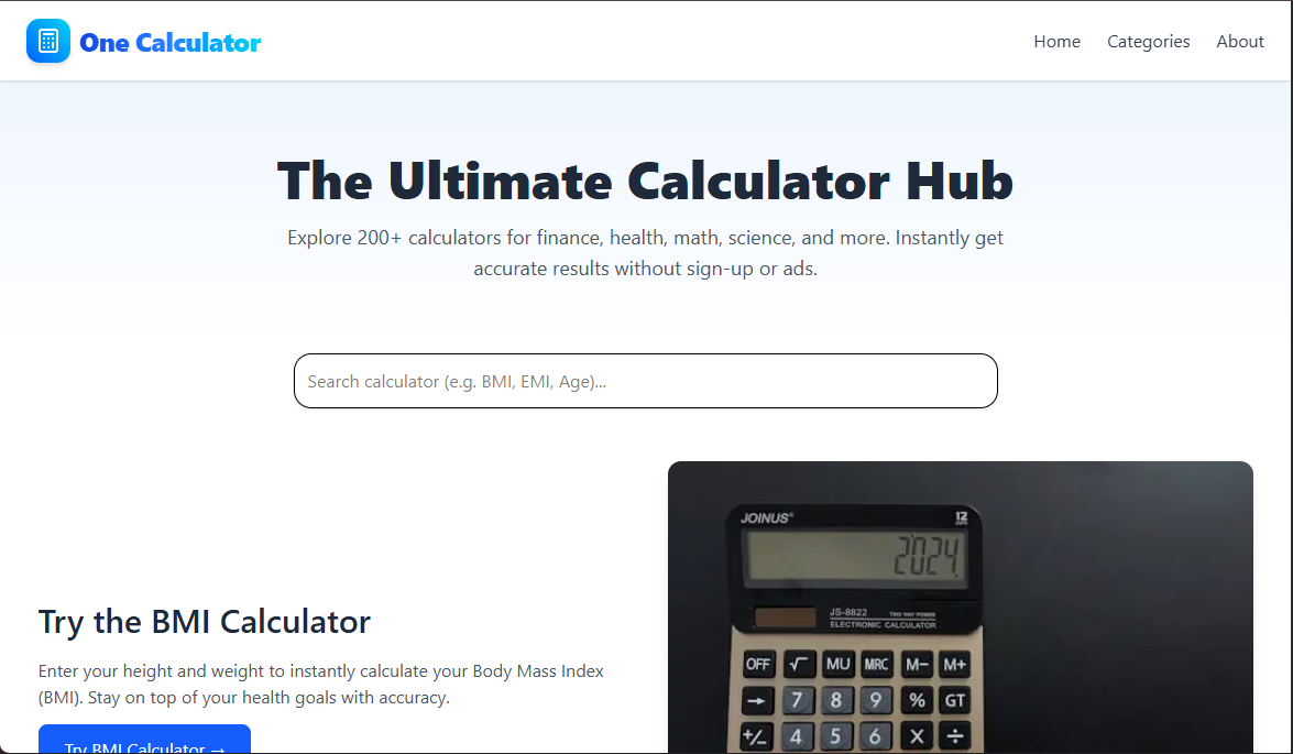 One calculator by Solvixan